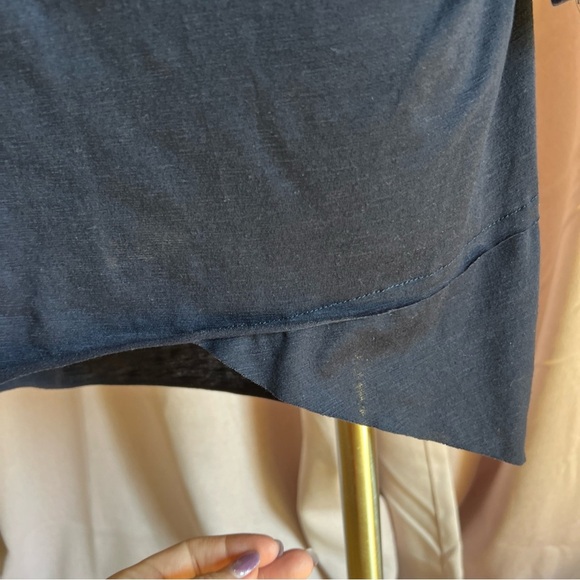 Chic Navy Long Sleeve Dress - Picture 2 of 7